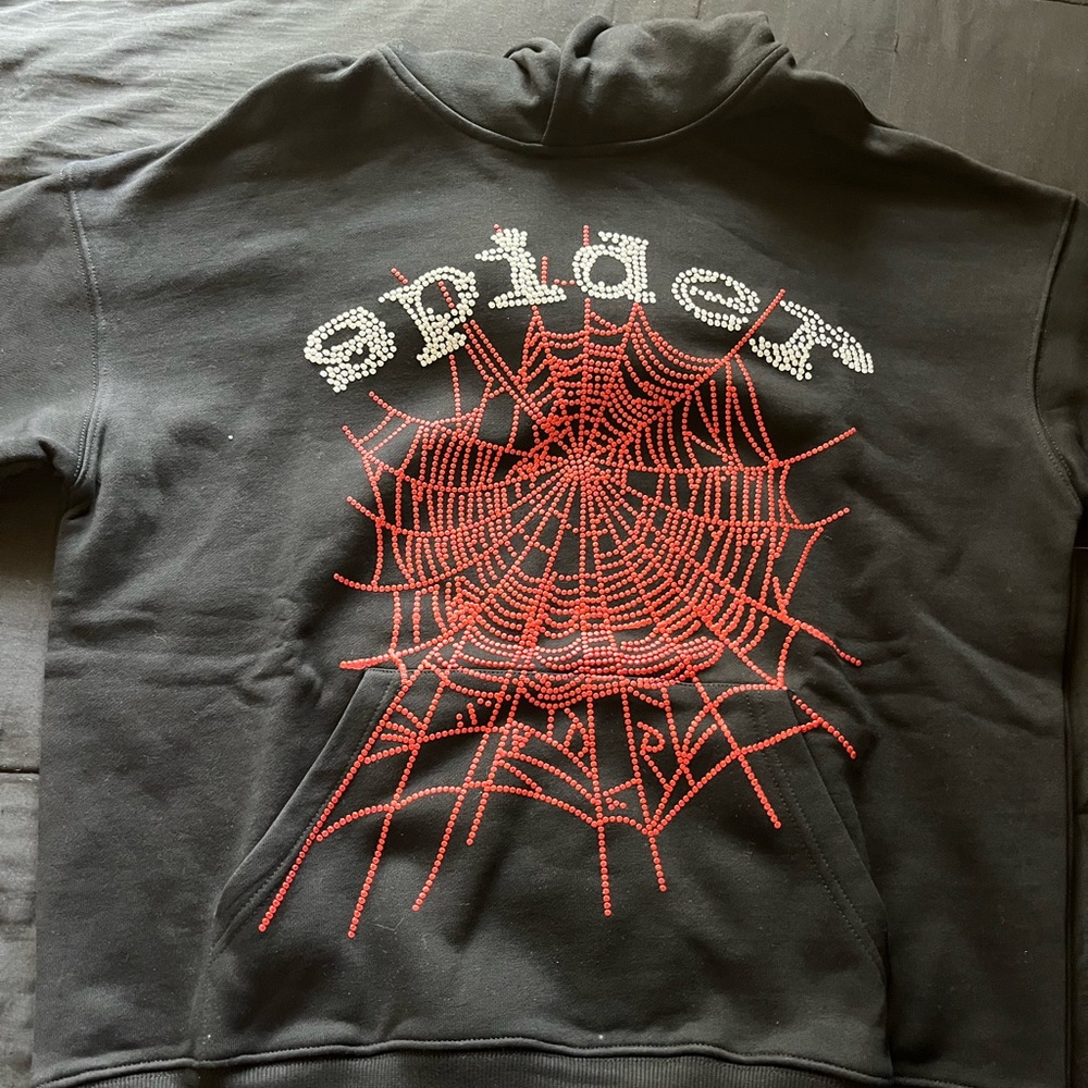 Sp5der Hoodie OG rhinstone